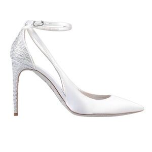 Rene Caovilla White and Silver Heels / Bridal / Wedding